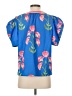 Unbranded 100% Polyester Blue Short Sleeve Blouse Size S - photo 2