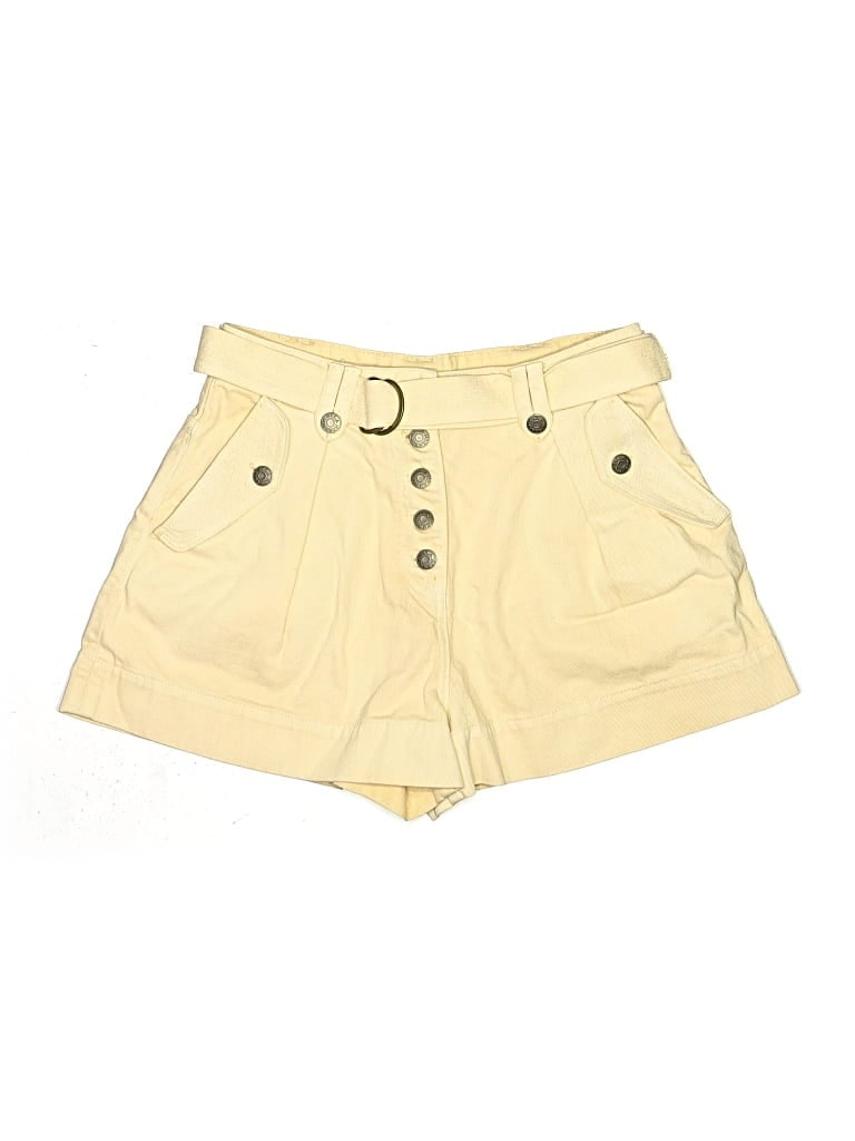 Pre-owned Ulla Johnson Khaki Shorts In Yellow