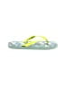 Cat & Jack Tropical Green Flip Flops Size 2 - 3 Youth - photo 1