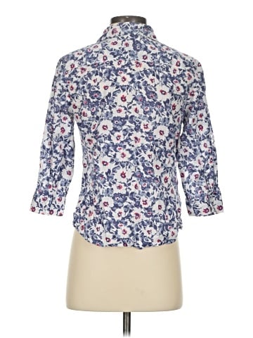 Karen Scott 3/4 Sleeve Button-Down Shirt (view 2)