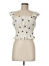 Hem & Thread Ivory Sleeveless Blouse Size M - photo 1