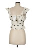 Hem & Thread Ivory Sleeveless Blouse Size M - photo 2