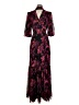 BCBGMAXAZRIA Floral Red Black Cocktail Dress Size 4 - photo 1