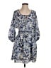 Max Studio 100% Polyester Paisley Blue Casual Dress Size S - photo 1