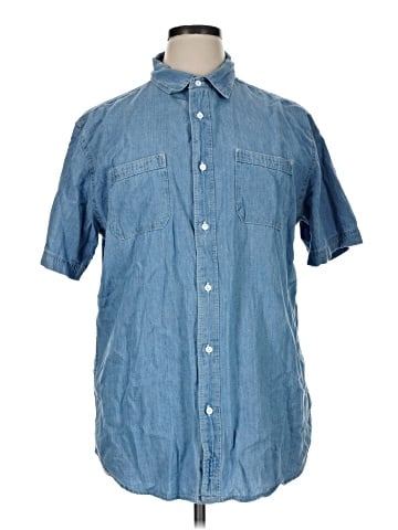 Paper Denim & Cloth Short Sleeve Button-Down Shirt (view 1)