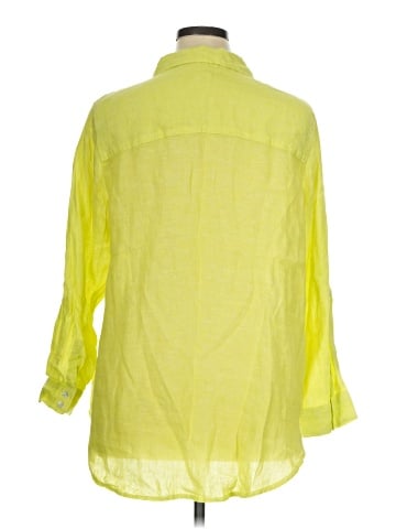 Sigrid Olsen 3/4 Sleeve Button-Down Shirt (view 2)