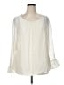 ModCloth 100% Polyester Ivory 3/4 Sleeve Blouse Size 1X - photo 1