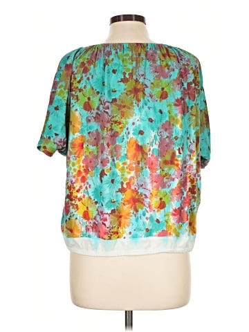 Language Short Sleeve Blouse (view 2)