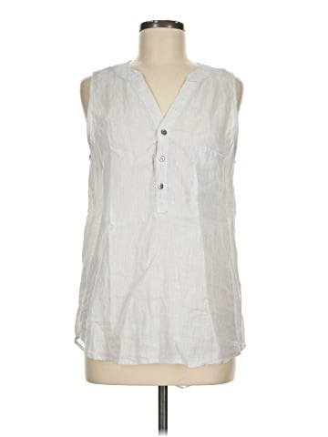 Magaschoni Sleeveless Button-Down Shirt (view 1)