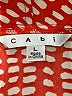CAbi 100% Polyester Red Short Sleeve Blouse Size L - photo 4