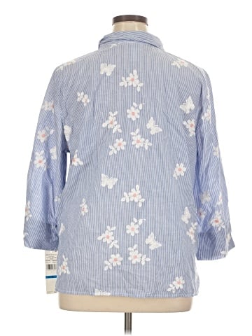 Alfred Dunner 3/4 Sleeve Button-Down Shirt (view 2)