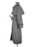 J.Crew Houndstooth Gray Trenchcoat Size 6 - photo 5