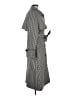 J.Crew Houndstooth Gray Trenchcoat Size 6 - photo 4