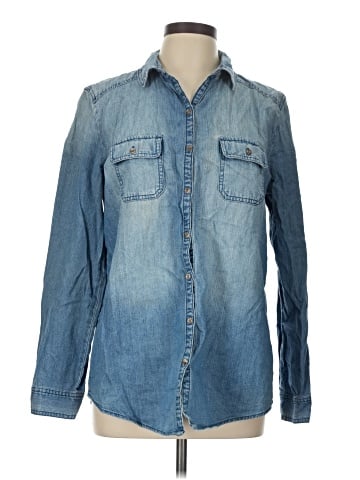 Rubbish Long Sleeve Button-Down Shirt (view 1)