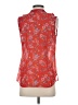 CAbi 100% Polyester Red Sleeveless Blouse Size XS - photo 2