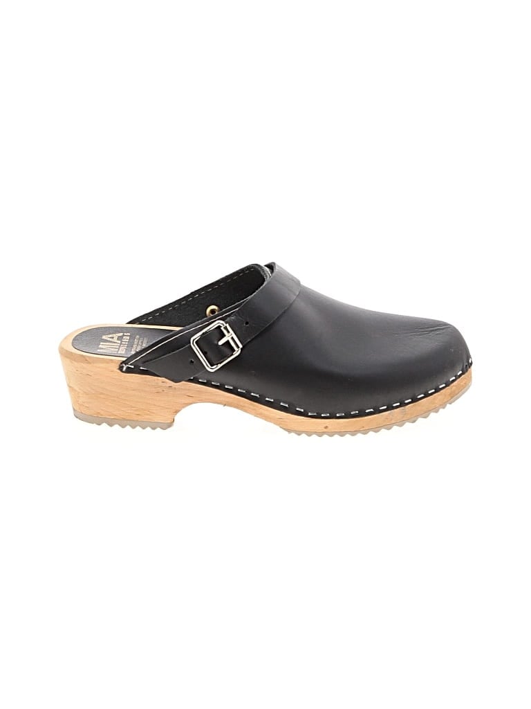 Pre-owned Mia Mule/clog In Black