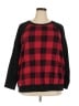 Torrid Checkered-gingham Red Pullover Sweater Size 3X Plus (3) - photo 1