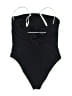 Unbranded Solid Black One Piece Swimsuit Size M (estimated) - photo 2