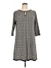 Max Studio Print Gray Casual Dress Size 1X - photo 1