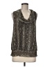 MICHAEL Michael Kors 100% Polyester Gray Sleeveless Blouse Size M - photo 1