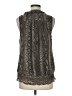 MICHAEL Michael Kors 100% Polyester Gray Sleeveless Blouse Size M - photo 2