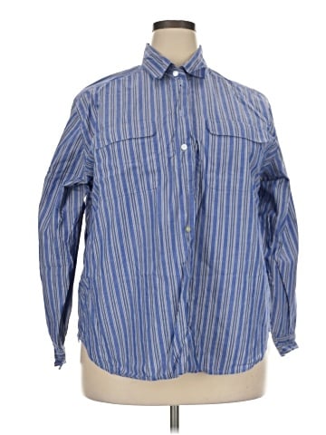 Karen Scott Long Sleeve Button-Down Shirt (view 1)