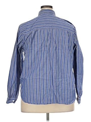 Karen Scott Long Sleeve Button-Down Shirt (view 2)