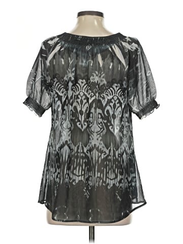 NY Collection Short Sleeve Blouse (view 2)