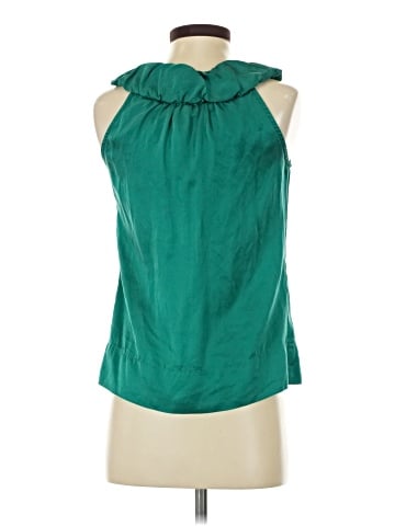 BCBGMAXAZRIA Sleeveless Silk Top (view 2)