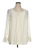 ModCloth 100% Polyester Ivory Long Sleeve Blouse Size 1X - photo 1