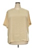 Notations 100% Polyester Tan Short Sleeve Blouse Size 2X - photo 1
