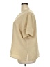Notations 100% Polyester Tan Short Sleeve Blouse Size 2X - photo 5