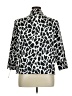 Kim Rogers 100% Polyester Animal Print Silver Jacket Size 16 - photo 2