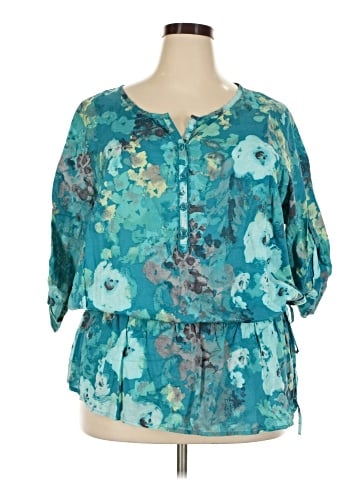 Croft & Barrow 3/4 Sleeve Blouse (view 1)