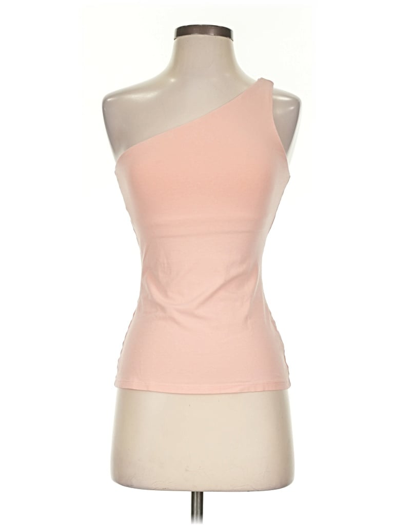 Pre-owned Express Tank Top Pink One Shoulder Neckline Tops