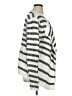 Talbots Chevron-herringbone Stripes Black White Cardigan Size XL - photo 4