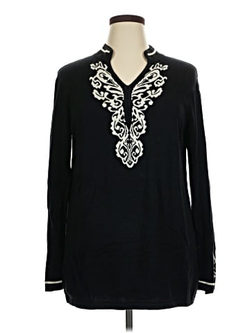 Dana Buchman Long Sleeve Blouse (view 1)