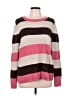 St. John's Bay Stripes Pink Pullover Sweater Size L - photo 1