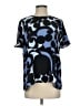 Ann Taylor 100% Polyester Blue Short Sleeve Blouse Size S - photo 1