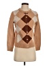 Unbranded Argyle Brown Cardigan Size S - photo 1