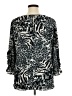 Cato Animal Print Black Long Sleeve Blouse Size XL - photo 2