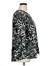 Cato Animal Print Black Long Sleeve Blouse Size XL - photo 4