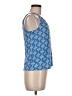 Sigrid Olsen 100% Linen Blue Sleeveless Top Size M - photo 4