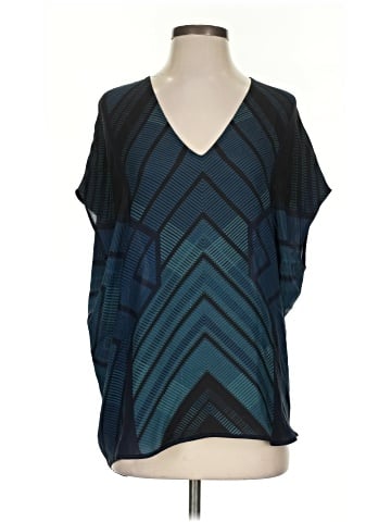 Vince. Short Sleeve Silk Top (view 1)
