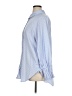 Unbranded 100% Polyester Stripes Blue Long Sleeve Blouse Size XL - photo 5