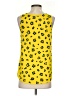 CAbi 100% Polyester Yellow Sleeveless Blouse Size S - photo 2