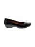 Clarks 100% Leather Black Flats Size 9 - photo 1