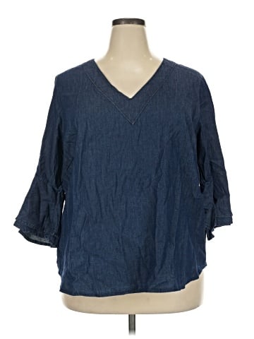 Philosophy Republic Clothing 3/4 Sleeve Blouse (view 1)