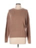 Nic + Zoe Solid Brown Pullover Sweater Size L - photo 1