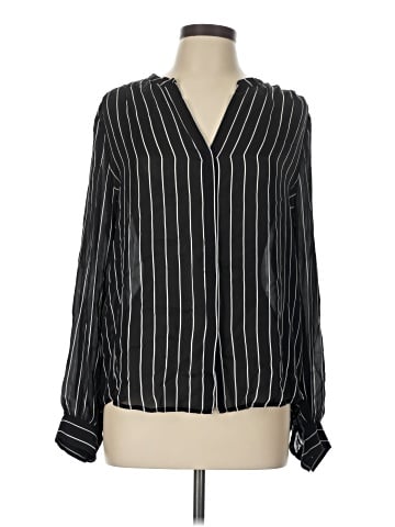 L'Agence Long Sleeve Silk Top (view 1)
